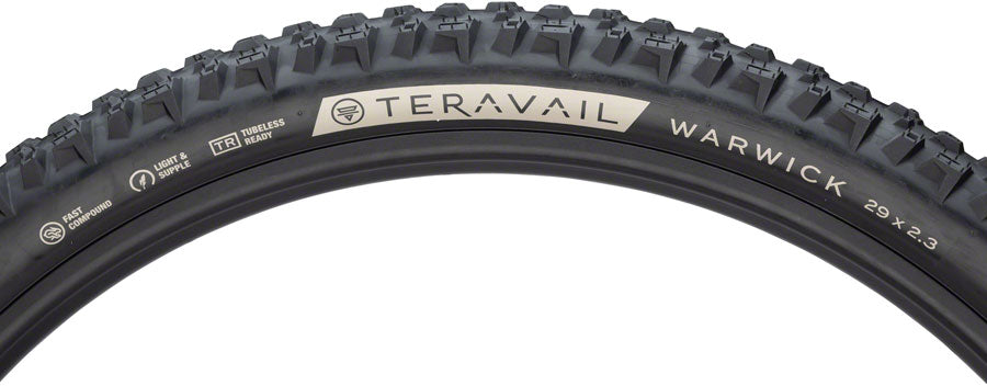 Teravail Warwick Tire - 29 x 2.3 Tubeless Folding Black Durable Grip Compund-Goodwynn'sGoodwynn's