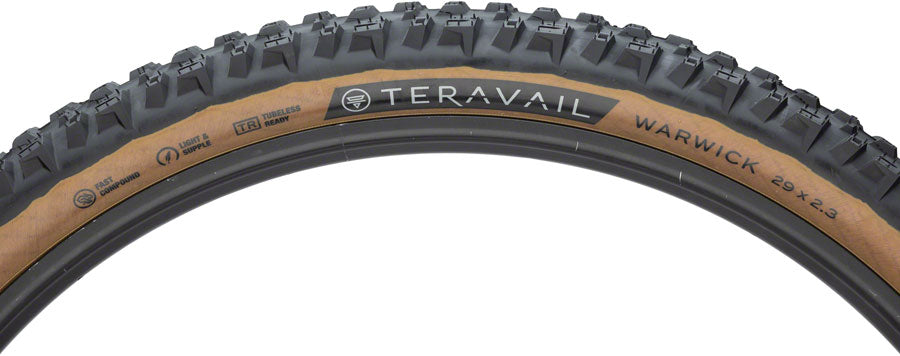 Teravail Warwick Tire - 29 x 2.3 Tubeless Folding Tan Durable Grip Compund-Goodwynn'sGoodwynn's
