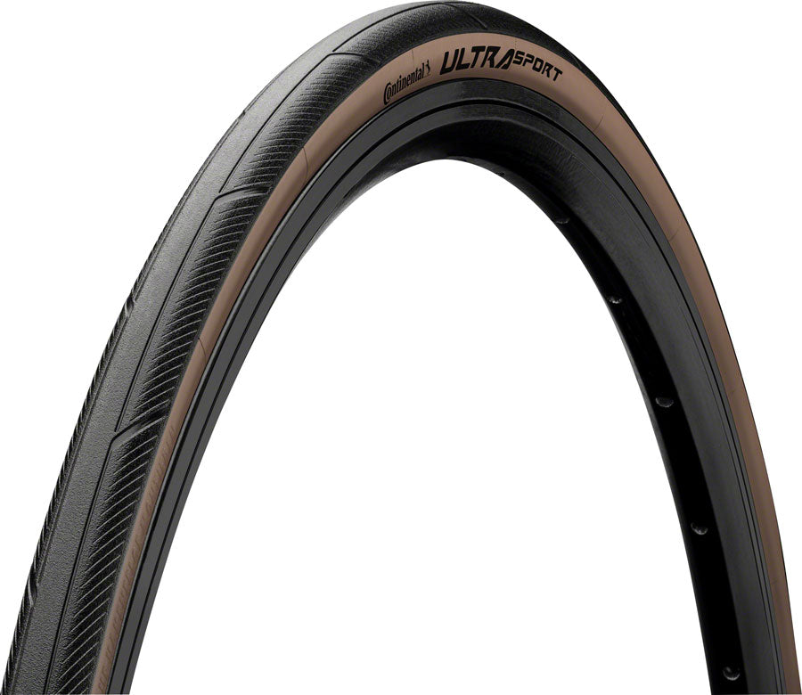 Continental Ultra Sport III Tire - 700 x 28 Clincher Folding BLK/Brown PureGrip Performance E25-Goodwynn'sGoodwynn's