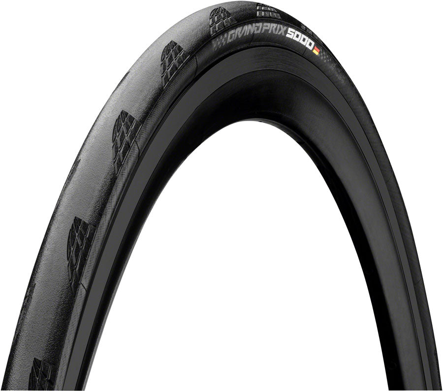 Continental Grand Prix 5000 Tire - 700 x 23 Clincher Folding BLK BLKChili Vectran Breaker LazerGrip ACT-Goodwynn'sGoodwynn's