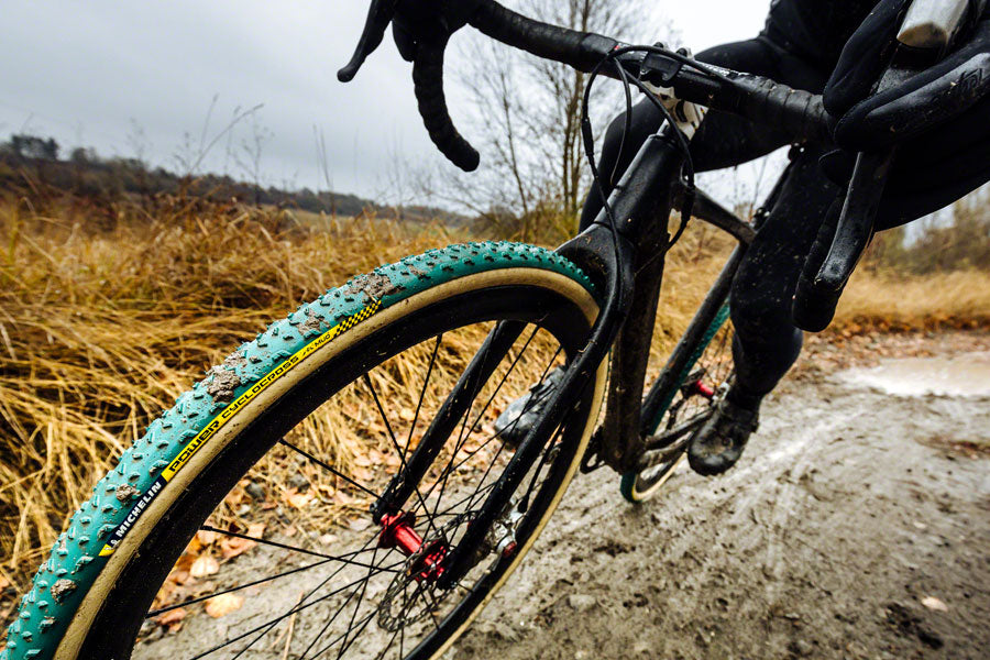 Michelin Power Cyclocross Mud Tire - 700 x 33 Tubular Folding Green/Tan-Goodwynn'sGoodwynn's
