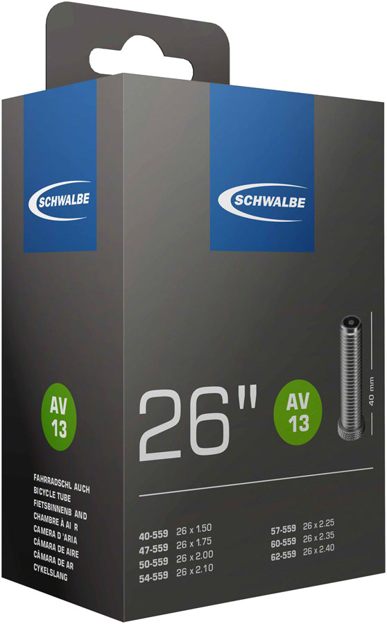 Schwalbe Standard Tube - 26 x 1.5 - 2.5 40mm Schrader Valve-Goodwynn'sGoodwynn's