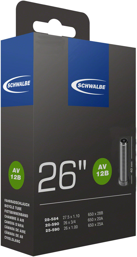 Schwalbe Standard Tube - 26 x 1 - 1.5/650 x 23mm 40mm Schrader Valve-Goodwynn'sGoodwynn's