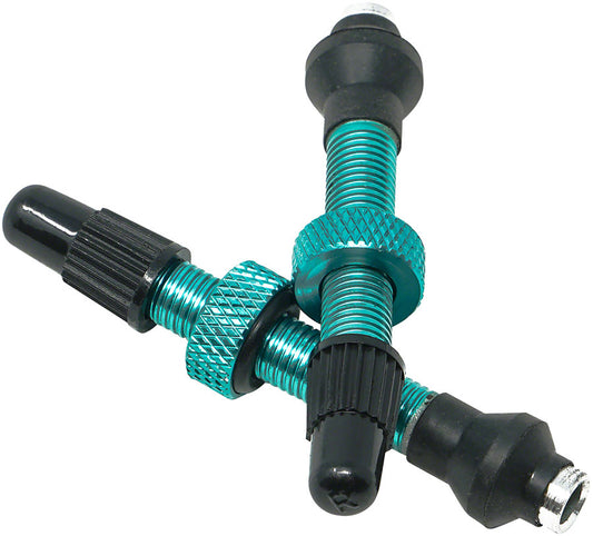 Industry Nine Tubeless Valves - 40mm Turqoise Pair-Goodwynn's