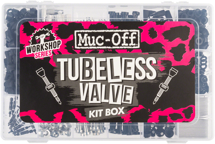 Muc-Off Workshop-Tubeless Valve Kit Box Black/Silver-Goodwynn'sGoodwynn's