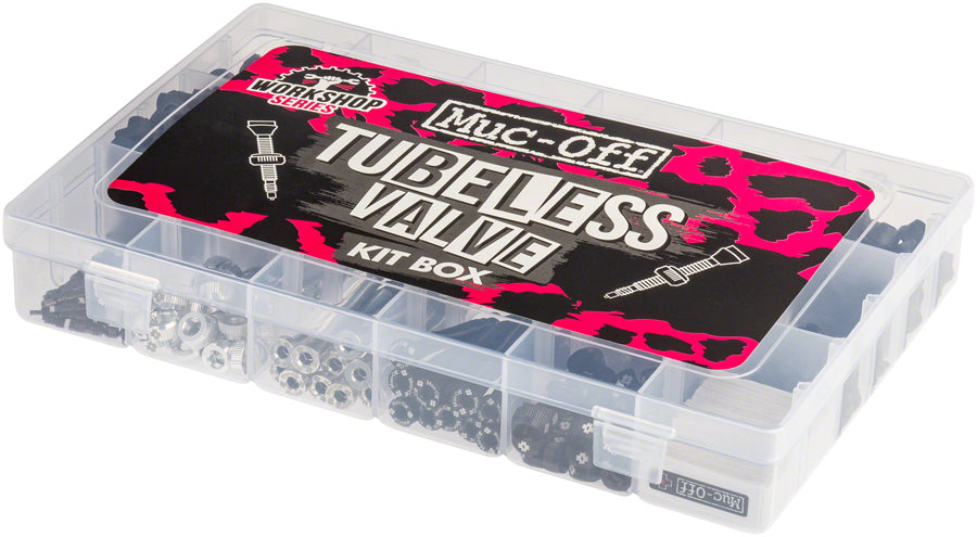 Muc-Off Workshop-Tubeless Valve Kit Box Black/Silver-Goodwynn'sGoodwynn's