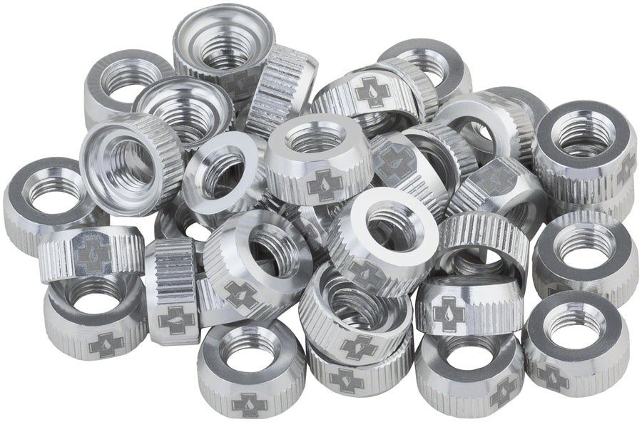 Muc-Off Tubeless Valve Box Refill -  Sliver Lock Nut Pack of 40-Goodwynn'sGoodwynn's