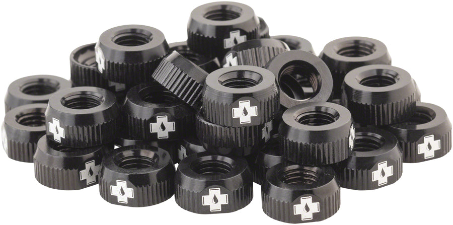 Muc-Off Tubeless Valve Box Refill -  Black Lock Nut Pack of 40-Goodwynn'sGoodwynn's
