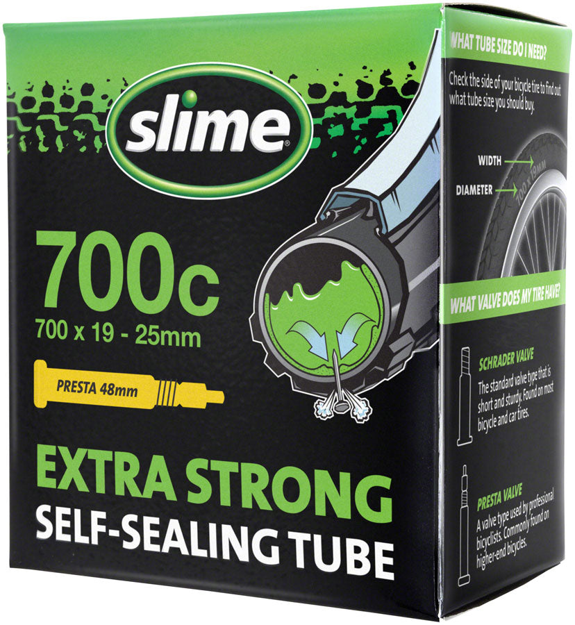 Slime Self-Sealing Tube - 700 x 19 -25mm 48mm Presta Valve-Goodwynn'sGoodwynn's