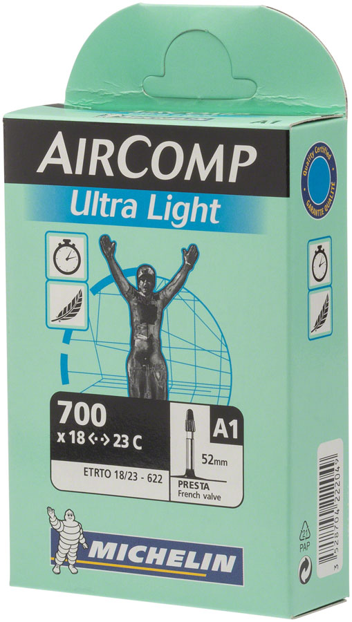 Michelin Aircomp Ultra Light Tube - 700 x 18 - 23mm 52mm Presta Valve-Goodwynn'sGoodwynn's