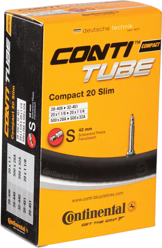 Continental Standard Tube - 20 x 1-1/8 - 1-1/4 42mm Presta Valve-Goodwynn's