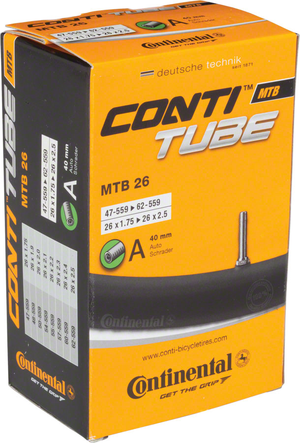 Continental Standard Tube - 26 x 1.75 - 2.5 40mm Schrader Valve-Goodwynn'sGoodwynn's