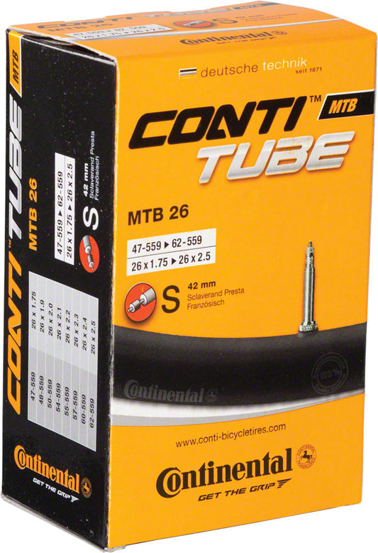 Continental Standard Tube - 26 x 1.75 - 2.5 42mm Presta Valve-Goodwynn's