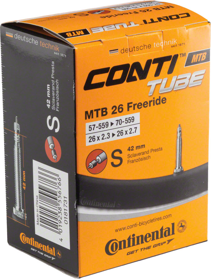 Continental Standard Tube - 26 x 2.3 - 2.7 42mm Presta Valve-Goodwynn'sGoodwynn's