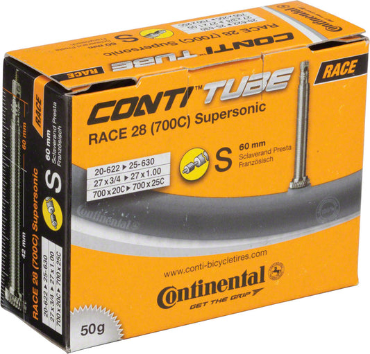 Continental Supersonic Tube - 700 x 20 - 25mm 60mm Presta Valve-Goodwynn's