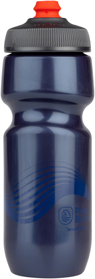 Polar Bottles Breakaway Wave Water Bottle - Navy Blue 24oz