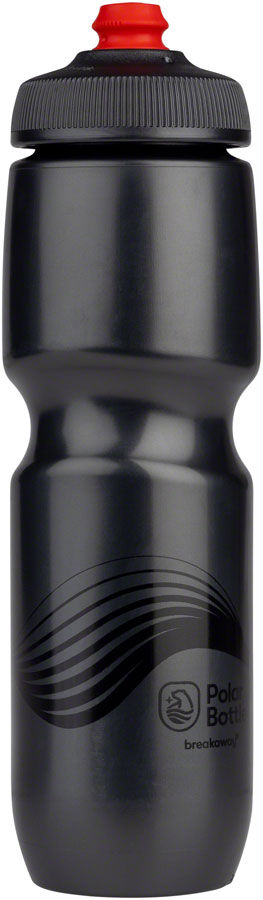 Polar Bottles Breakaway Wave Water Bottle - Charcoal/Black 30oz