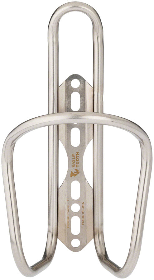 Wolf Tooth Morse  Bottle Cage - Titanium Silver-Goodwynn'sGoodwynn's