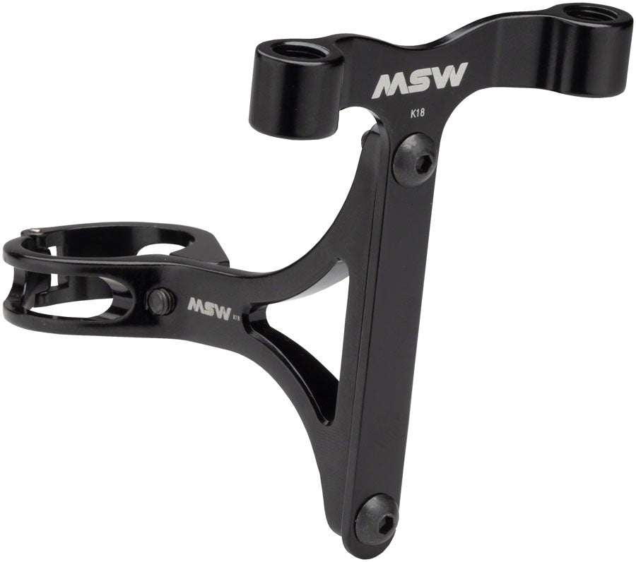MSW Seltzer Mount - CO2 and Bottle Cage holder with 27.2mm clamp Black-Goodwynn'sGoodwynn's