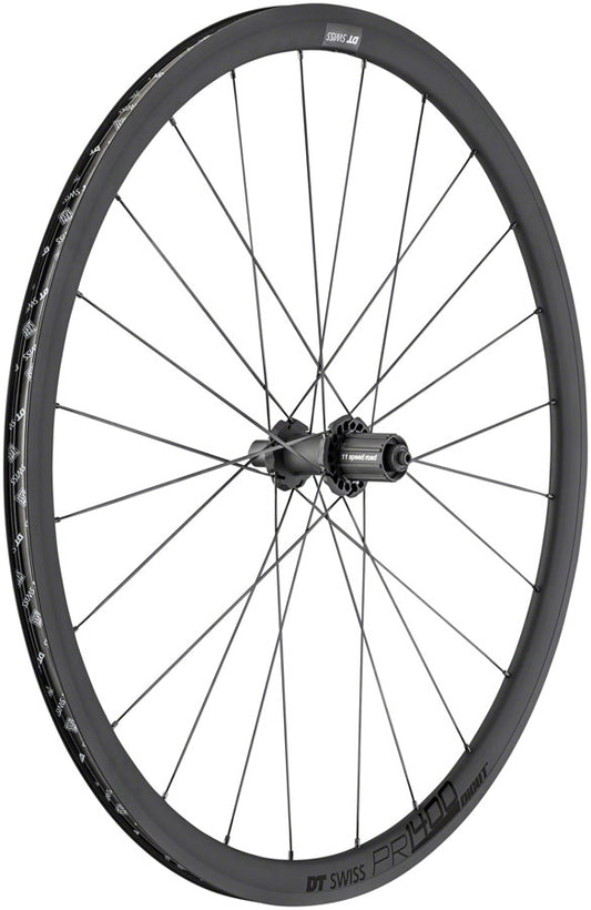 DT Swiss PR 1400 DICUT OXiC Rear Wheel - 700 QR x 130mm Rim Brake HG 11 BLK 32mm-Goodwynn's