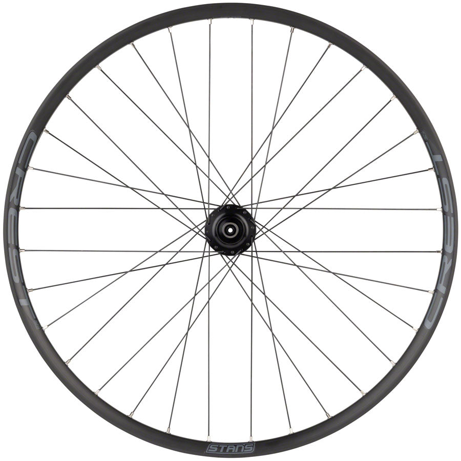 Stans No Tubes Crest S2 Front Wheel - 26" QR x 100mm 6-Bolt Black-Goodwynn'sGoodwynn's