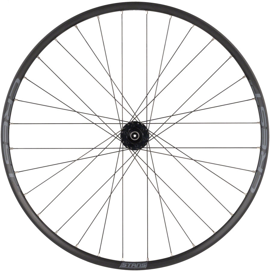 Stans No Tubes Crest S2 Front Wheel - 27.5" QR x 100mm 6-Bolt Black-Goodwynn'sGoodwynn's