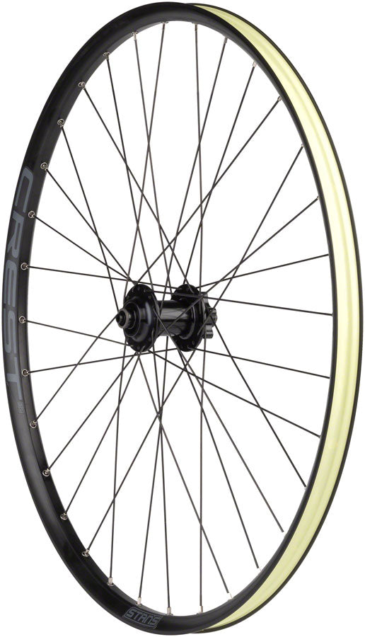 Stans No Tubes Crest S2 Front Wheel - 27.5" QR x 100mm 6-Bolt Black-Goodwynn'sGoodwynn's