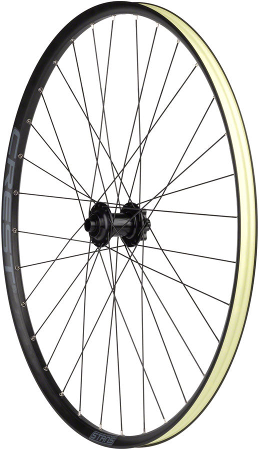 Stans No Tubes Crest S2 Front Wheel - 29" 15 x 100mm 6-Bolt Black-Goodwynn'sGoodwynn's