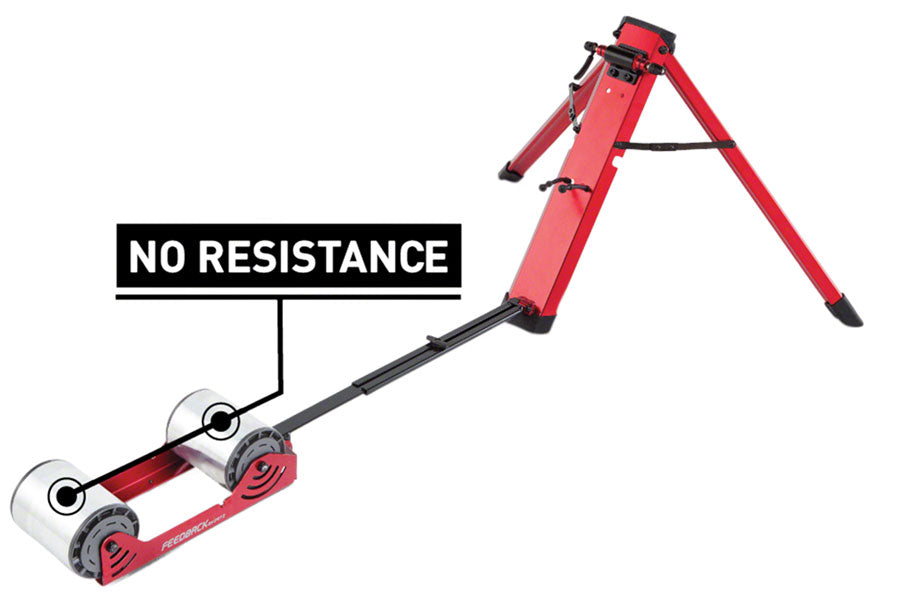 Feedback Sports Omnium Zero-Drive Rear Wheel Trainer - Fork Mount No Resistance Red-Goodwynn'sGoodwynn's
