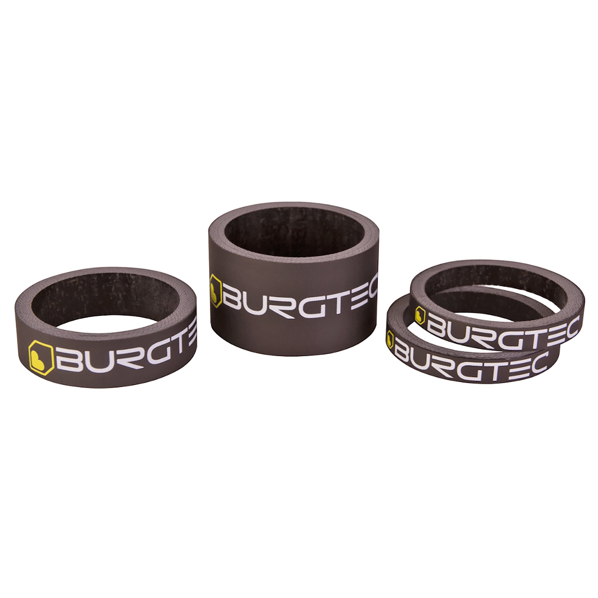 Burgtec Carbon Stem Spacer Kit - Burgtec Black-Goodwynn'sGoodwynn's
