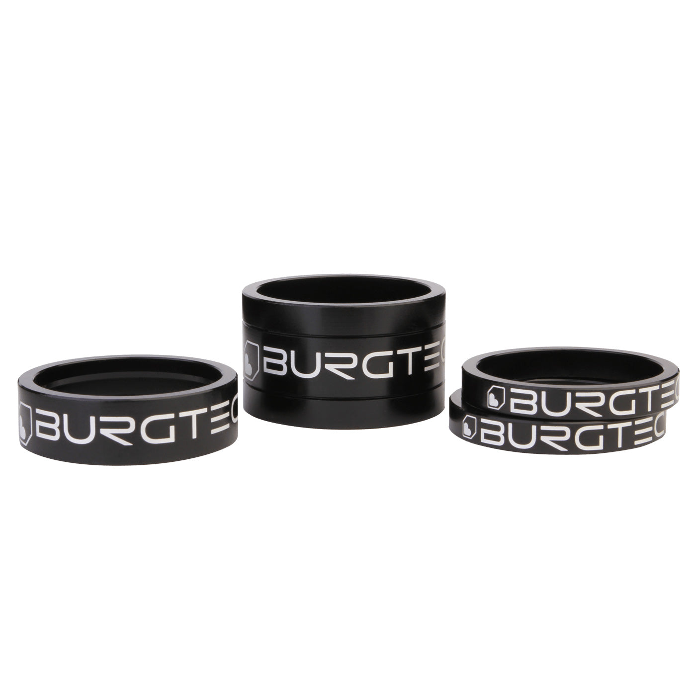 Burgtec Stem Spacer Kit - Burgtec Black Set/4-Goodwynn'sGoodwynn's