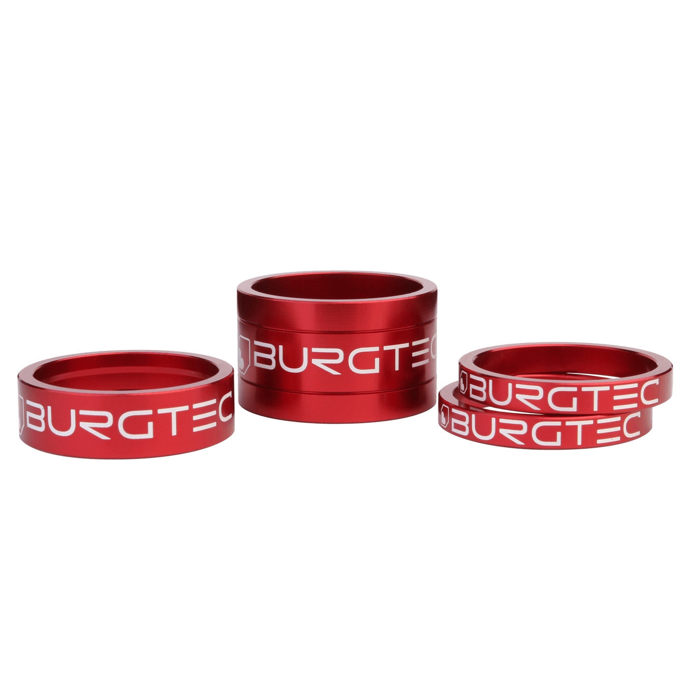 Burgtec Stem Spacer Kit - Race Red Set/4-Goodwynn'sGoodwynn's