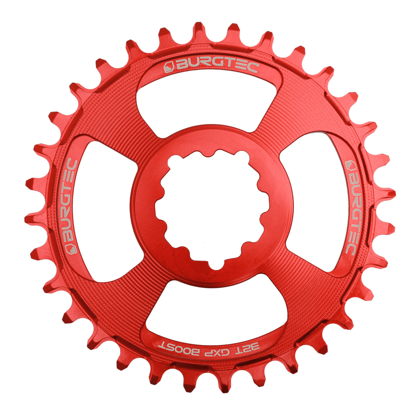 Burgtec GXP Boost 3mm Thick Thin Chainring 32T - Race Red-Goodwynn'sGoodwynn's