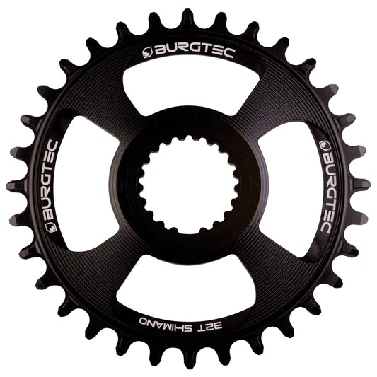 Burgtec Shimano Direct Mount Thick Thin Chainring - 28T - Blk-Goodwynn's