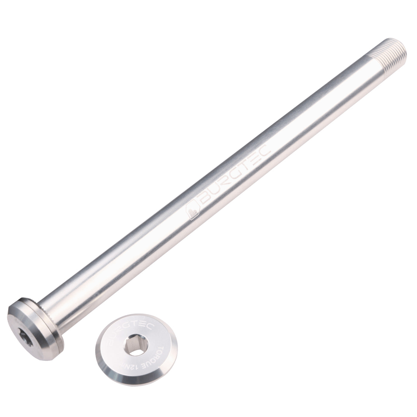Burgtec Santa Cruz Rear Axle 12x168.5mm - Rhodium Silver-Goodwynn'sGoodwynn's