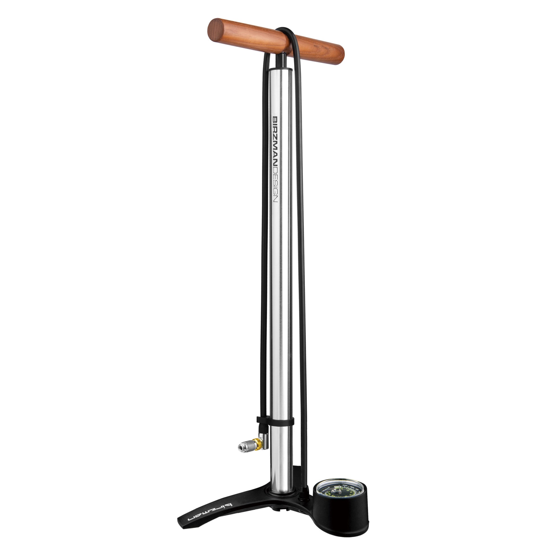 Birzman The Pump Helix Valve Head Fatty Floor Pump Silver-Goodwynn'sGoodwynn's