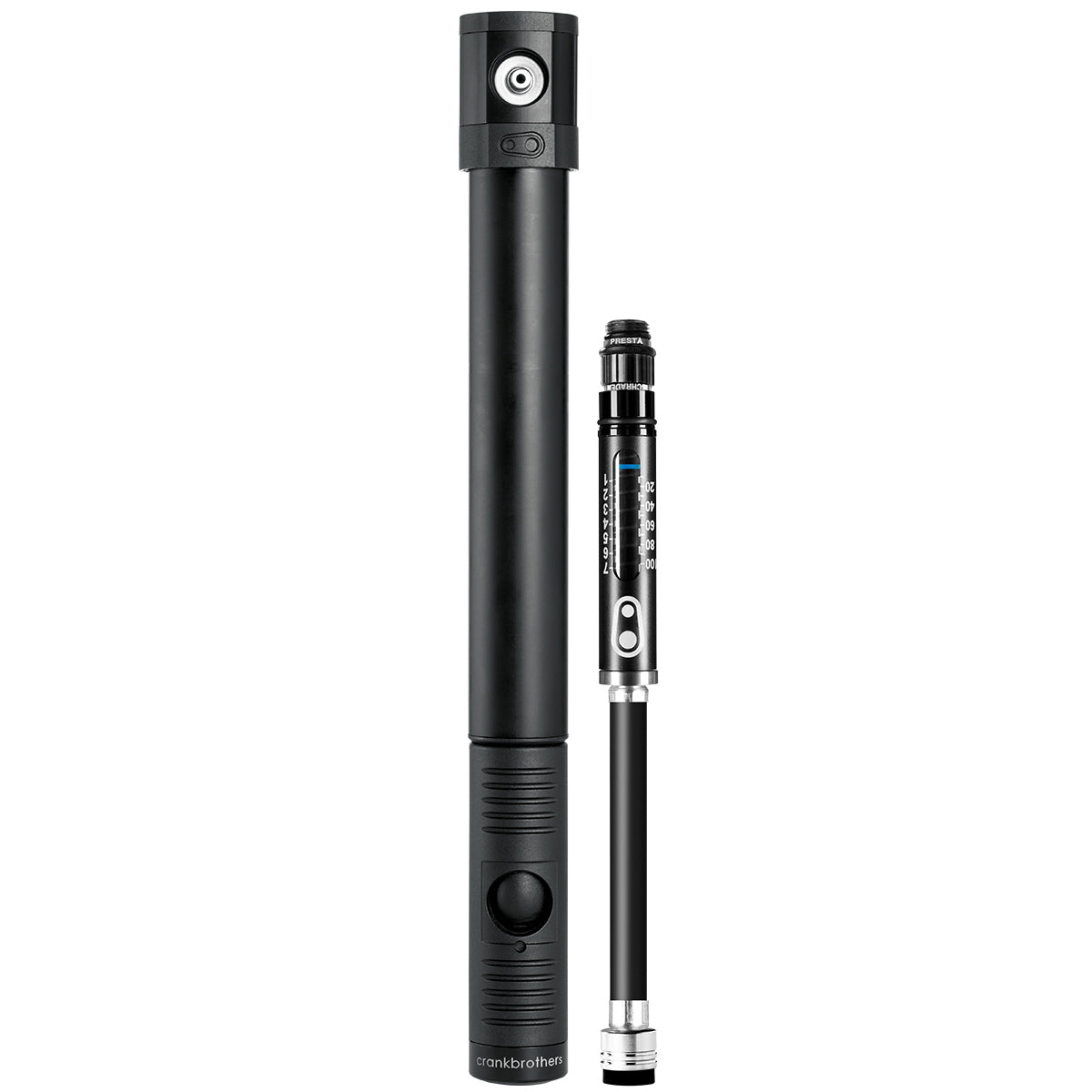 Crankbrothers Klic Pump + Gauge HV - Midnight Black-Goodwynn'sGoodwynn's