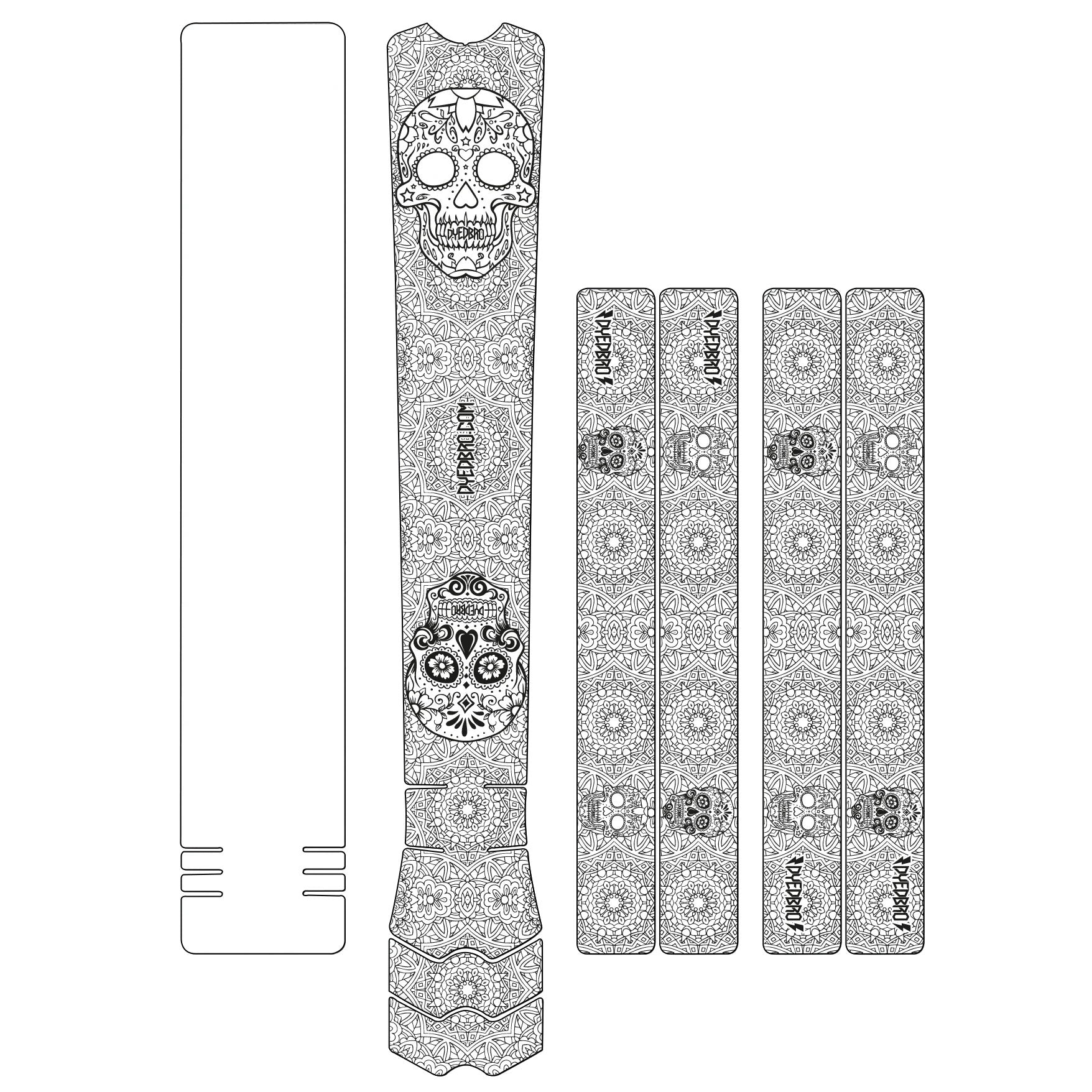 DYEDBRO Frame Protection Día de Muertos Black-Goodwynn'sGoodwynn's