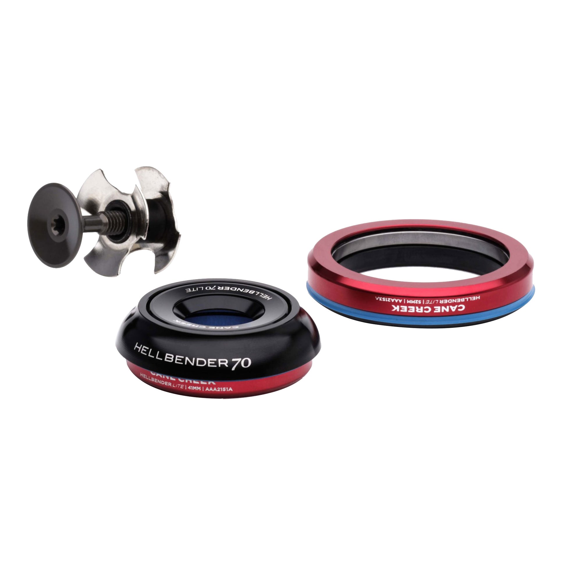 Cane Creek Hellbender 70 Lite Headset - IS42/28.6/H9|IS52/40 B Tapered Black-Goodwynn&#39;sGoodwynn&#39;s