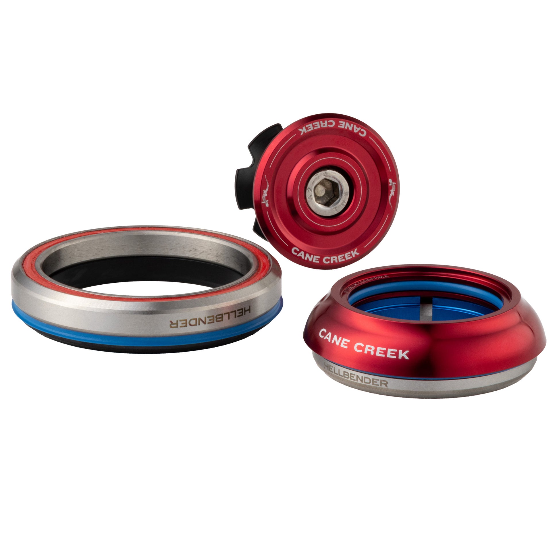 Cane Creek 70-Series Headset IS42/28.6|IS52/40 Red-Goodwynn&#39;sGoodwynn&#39;s