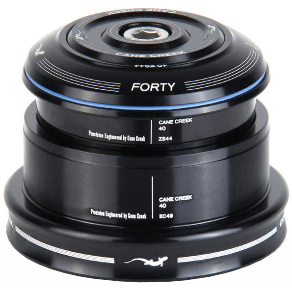Cane Creek 40 ZS44/28.6 / EC49/40 Tapered Headset Tapered Steerer Black-Goodwynn'sGoodwynn's