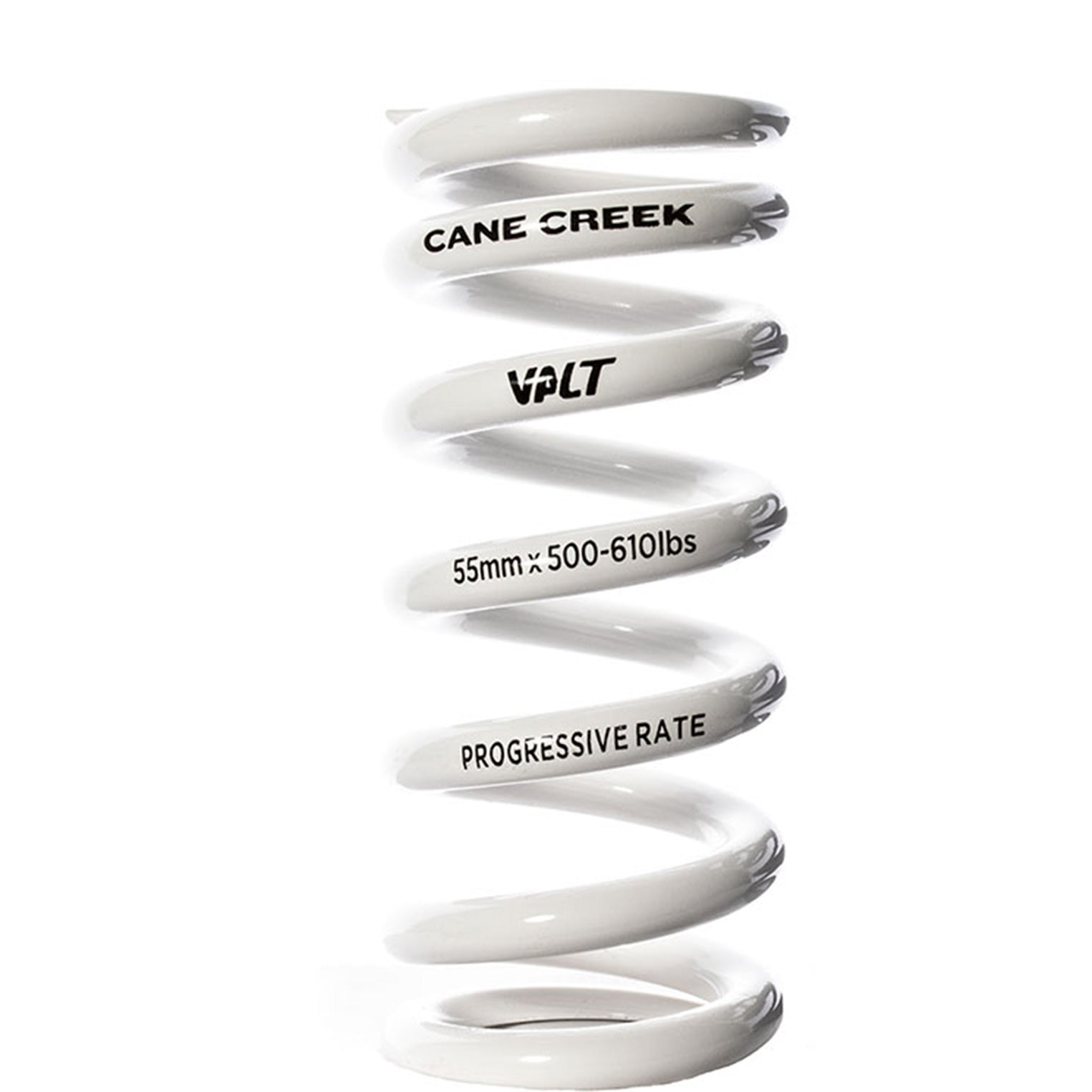 Cane Creek Progressive Rate VALT Lightweight Rear Shock Spring - 55mm x 500-610lbs White-Goodwynn'sGoodwynn's