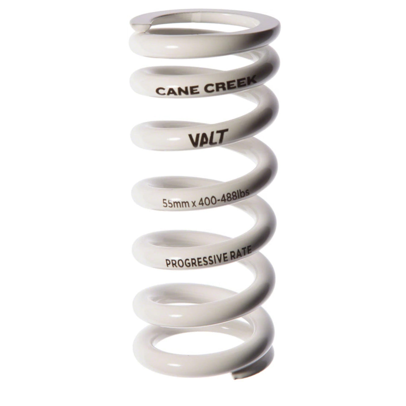 Cane Creek Progressive Rate VALT Lightweight Rear Shock Spring - 65mm x 400-488lbs White-Goodwynn'sGoodwynn's
