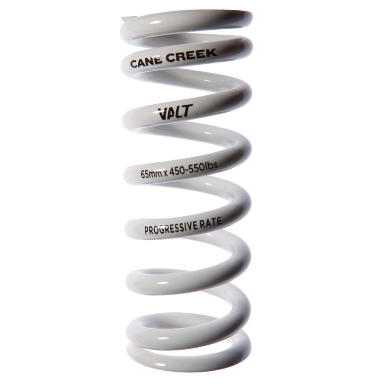 Cane Creek Progressive Rate VALT Lightweight Rear Shock Spring - 65mm x 450-550lbs White-Goodwynn'sGoodwynn's