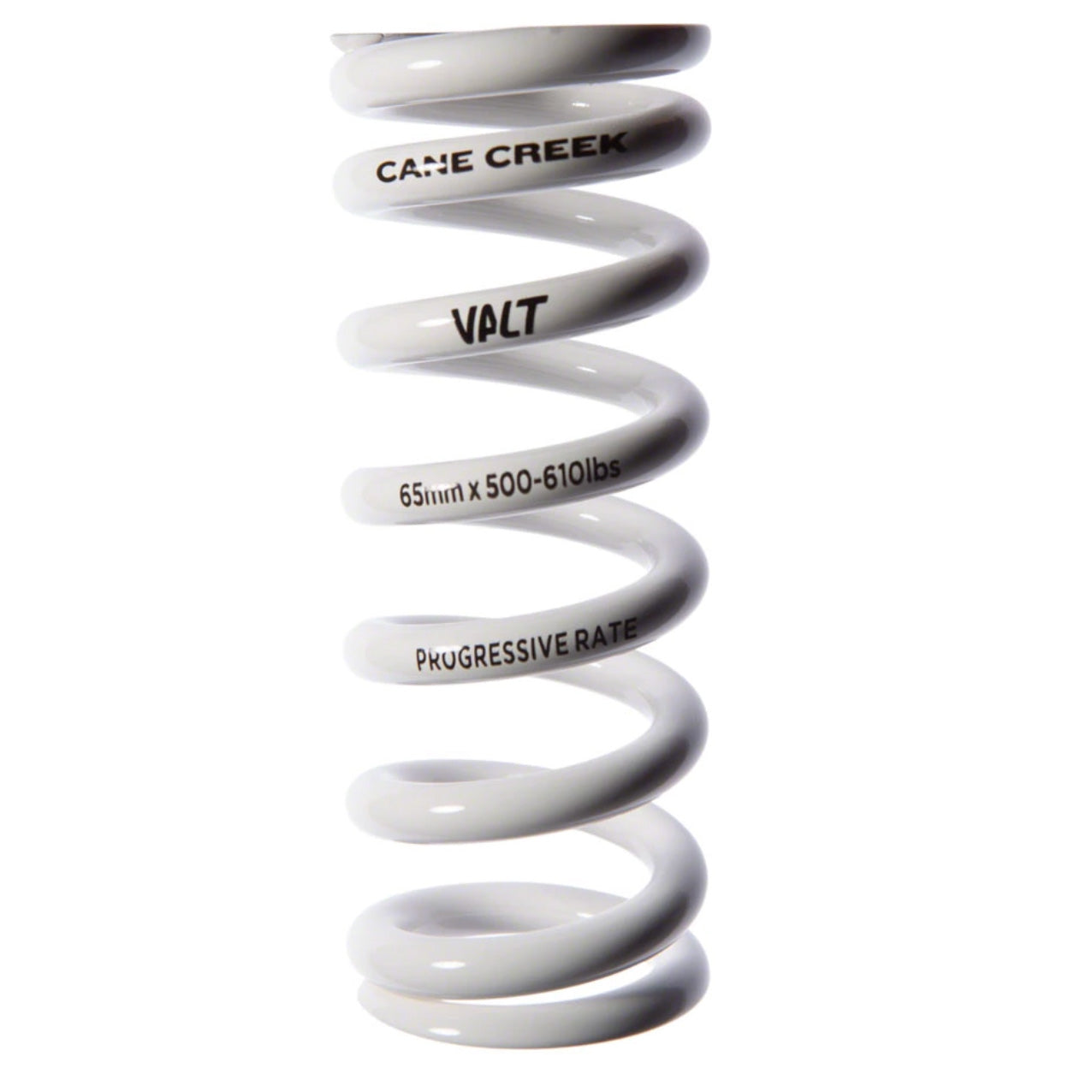 Cane Creek Progressive Rate VALT Lightweight Rear Shock Spring - 65mm x 500-610lbs White-Goodwynn'sGoodwynn's