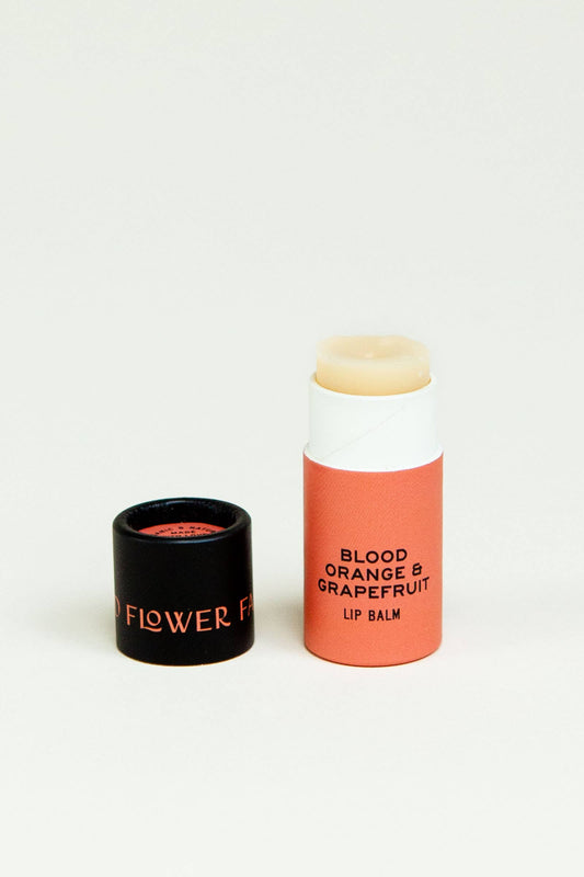 Good Flower Farm - Blood Orange & Grapefruit Lip Balm/0.3 oz Biodegradable Tube