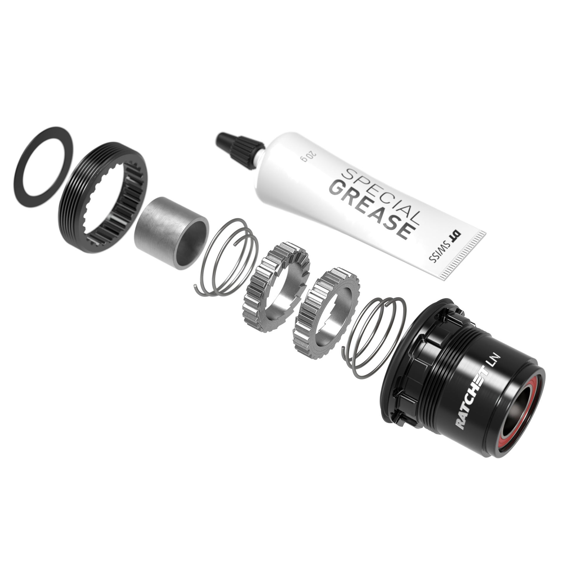 DT Swiss Ratchet LN Freehub Body Upgrade Kit - SRAM XD Standard Aluminum Sealed Bearing 18T-Goodwynn'sGoodwynn's