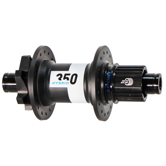DT Swiss 350 Hybrid Rear Hub - 12 x 148mm 6-Bolt Micro Spline Black 32h 24pt-Goodwynn's