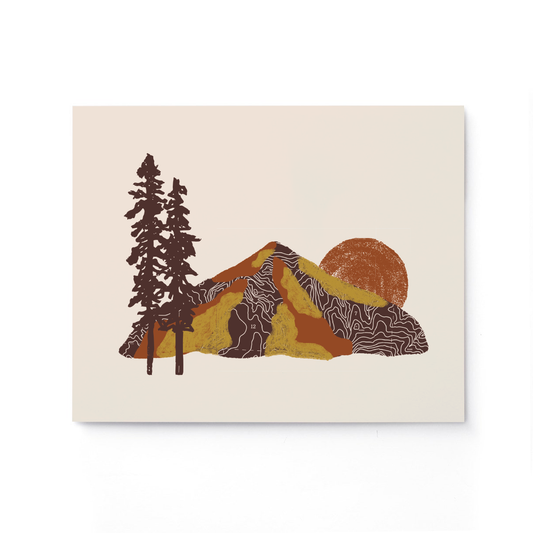 Tender Loving Empire - Mountain Topo Print