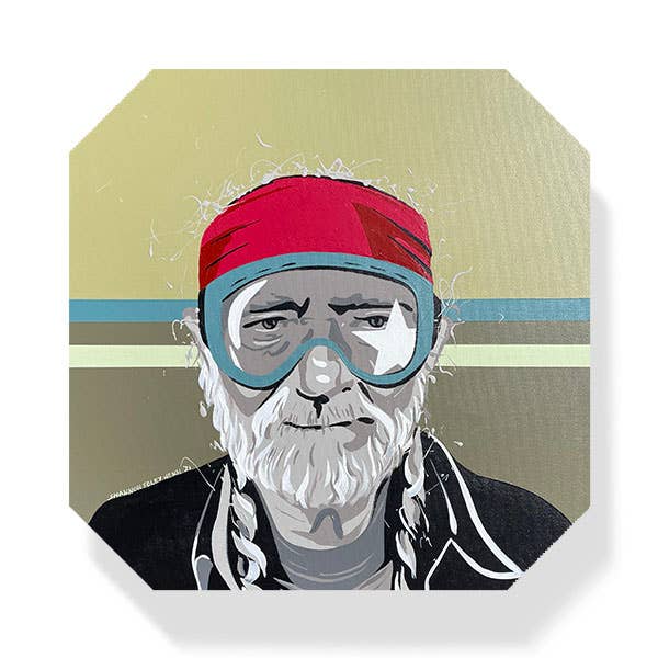 Uptripping (Shannon Foley Henn) - Willie Nelson Après Ski Coaster